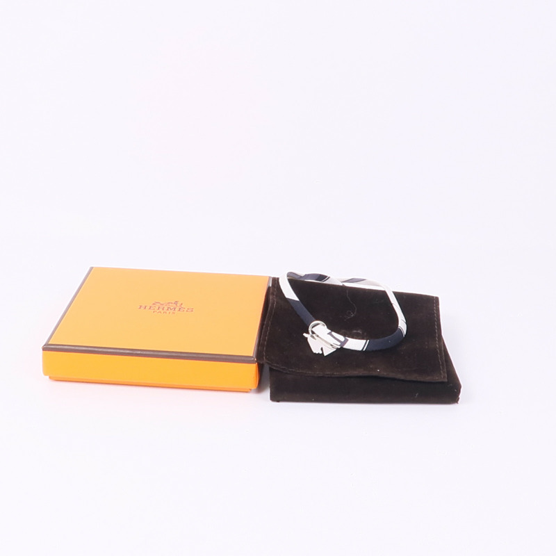 HERMES 絲質/金屬Tourbillon Necklace/Bracelet項鍊/手鐲-9