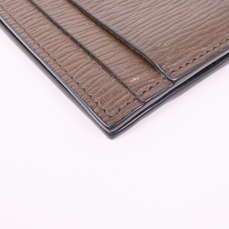 Salvatore Ferragamo 皮革Gancini Card Holder銀扣卡片套-9