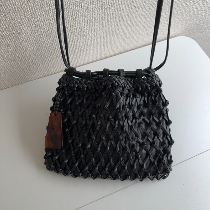 CHANEL 香奈兒 編織皮革 單肩包🖤-0