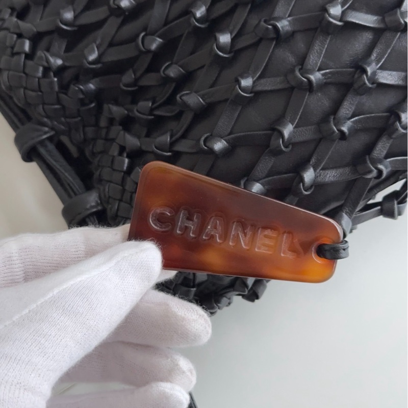 CHANEL 香奈兒 編織皮革 單肩包🖤-1