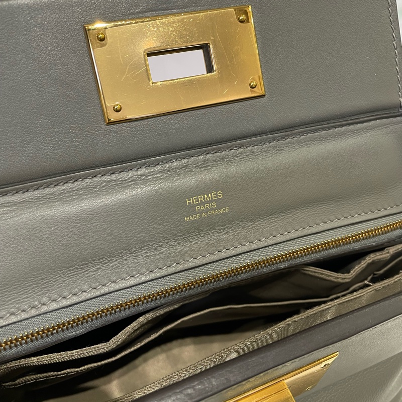 Hermes mini 2424 錫器灰 etain 全新-1