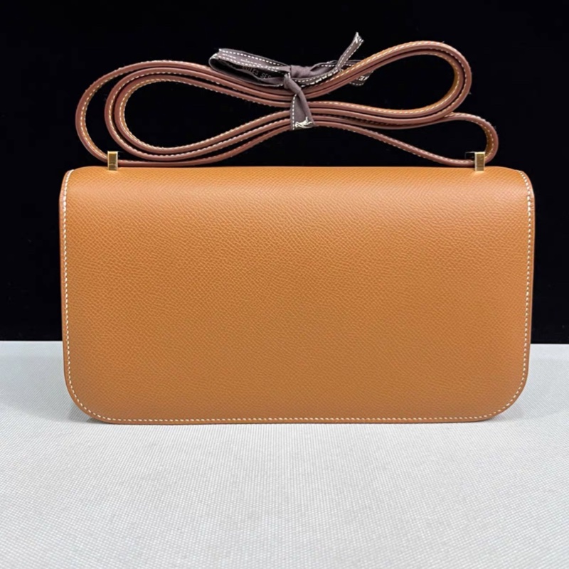 HERMES愛馬仕康康elan 金棕 金扣 W刻 全新全套帶票-2