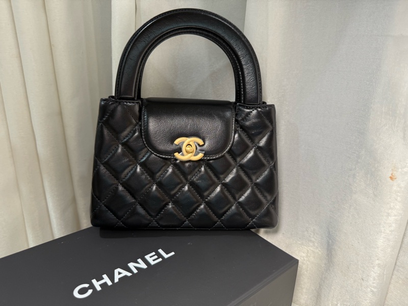 全新全配🤍CHANEL Kelly 包 黑色迷你購物 包小牛皮-1