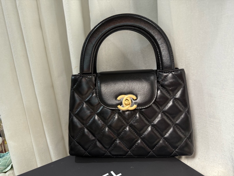 全新全配🤍CHANEL Kelly 包 黑色迷你購物 包小牛皮-2