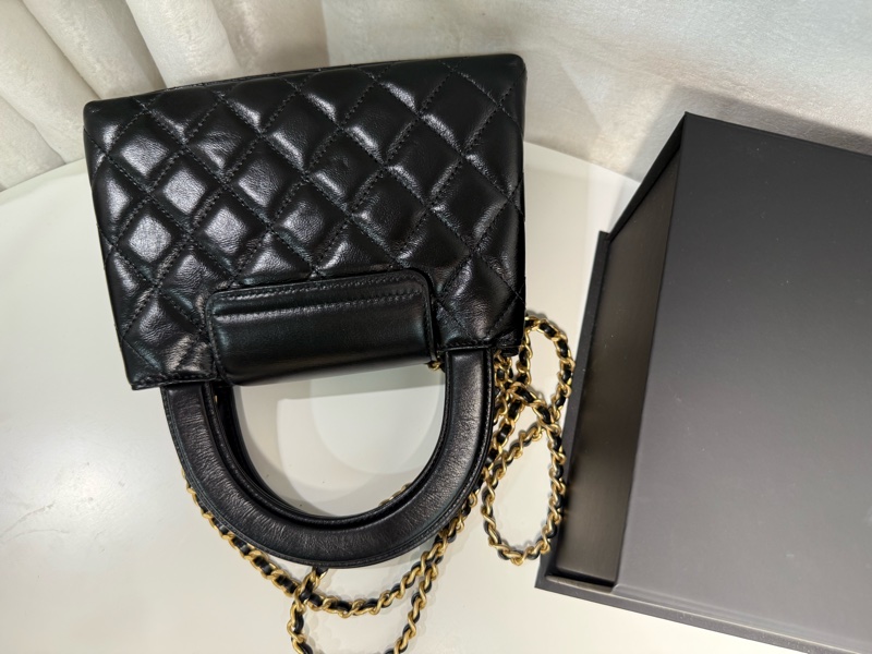 全新全配🤍CHANEL Kelly 包 黑色迷你購物 包小牛皮-5