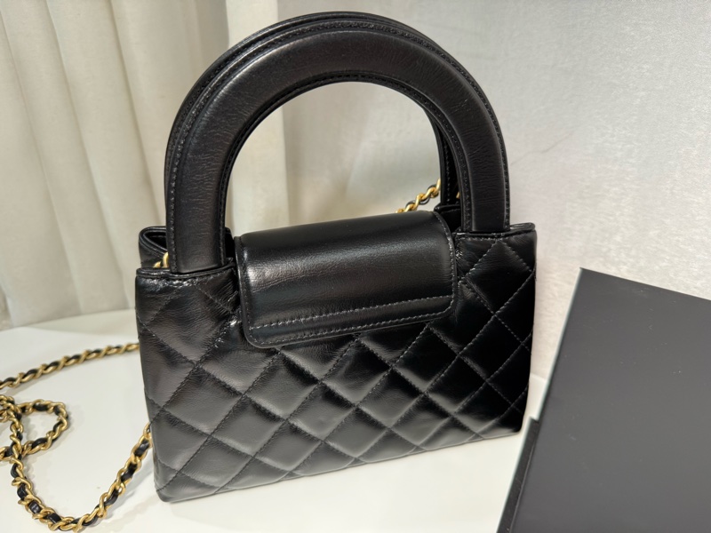 全新全配🤍CHANEL Kelly 包 黑色迷你購物 包小牛皮-6