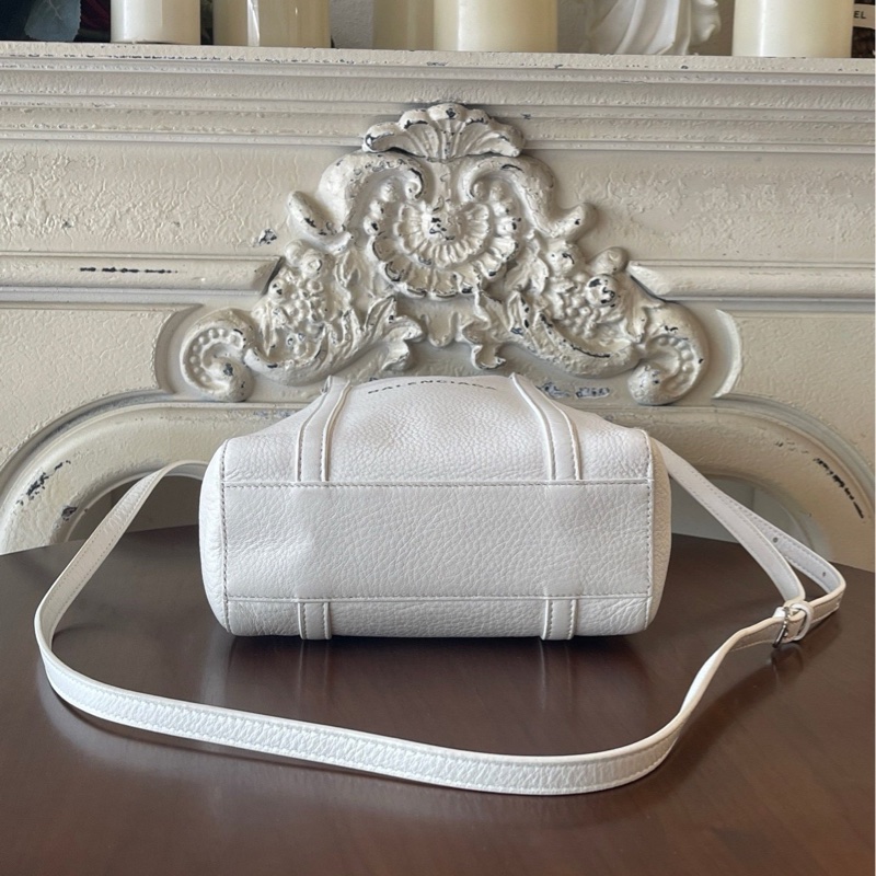 Belenciaga白色菜籃子手提斜背包tote bag-3