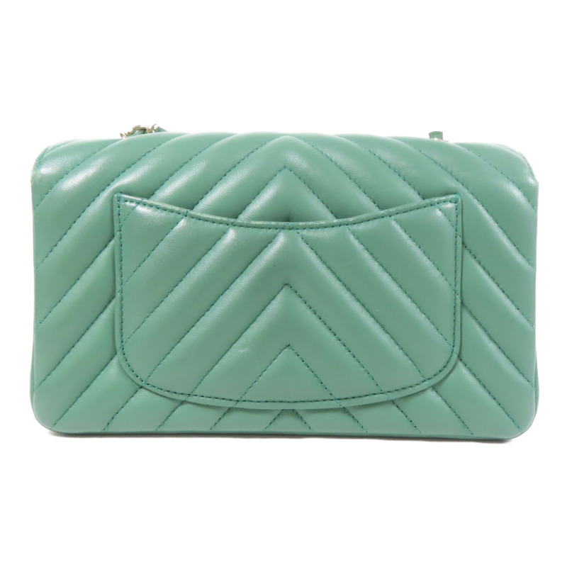 CHANEL 牛皮皮革Shoulder Bag金扣鏈帶肩背袋-1