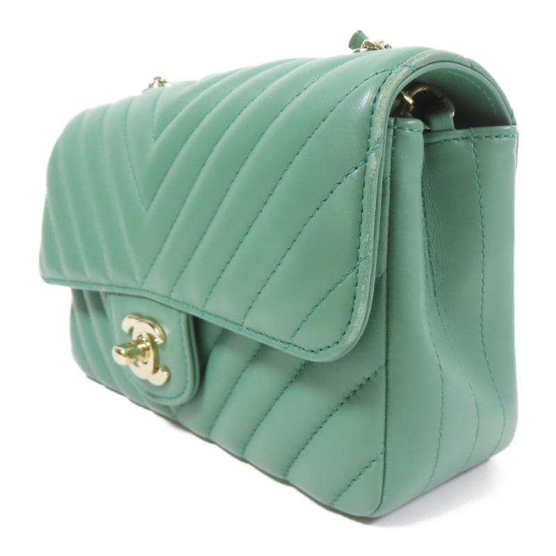 CHANEL 牛皮皮革Shoulder Bag金扣鏈帶肩背袋-2