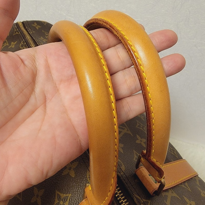 二手 少用 Louis Vuitton 經典原花 55公分 Keepall手提袋/旅行袋/登機包-3