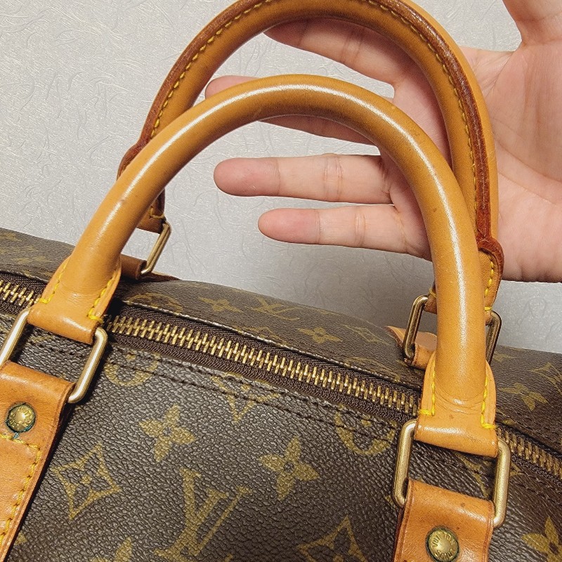 二手 少用 Louis Vuitton 經典原花 55公分 Keepall手提袋/旅行袋/登機包-18