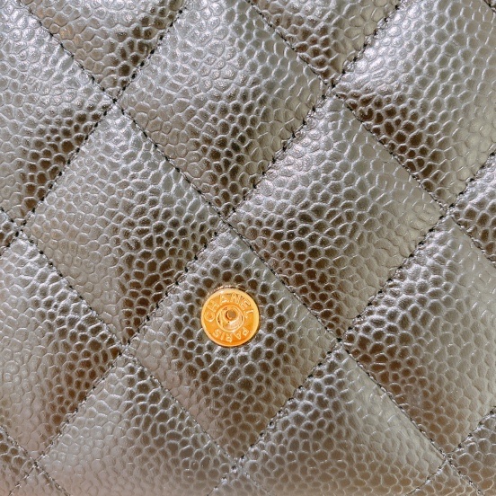 TK1678 Chanel 香奈兒經典款Classic Flap黑色魚子醬牛皮長夾Long Wallet Caviar Black x GHW-13