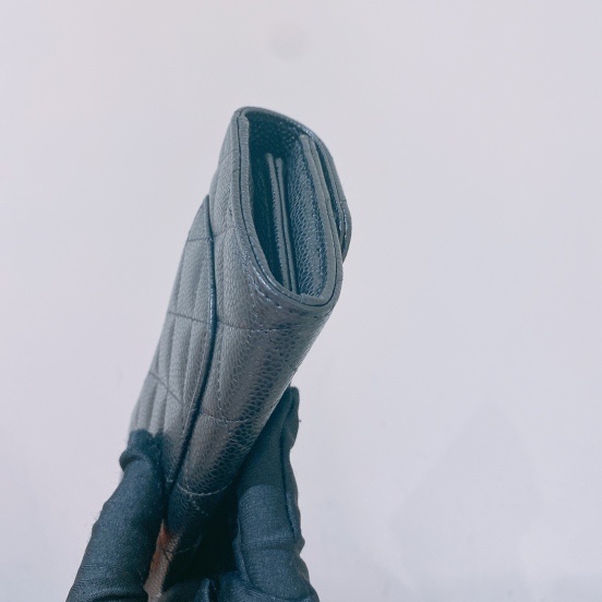 TK1678 Chanel 香奈兒經典款Classic Flap黑色魚子醬牛皮長夾Long Wallet Caviar Black x GHW-15