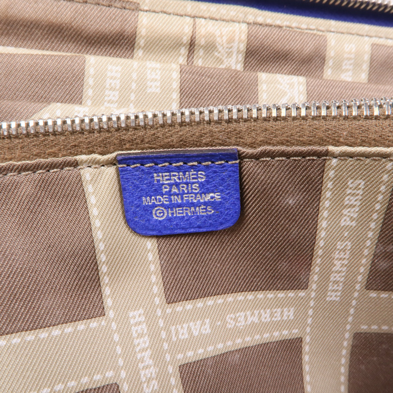 HERMES 【激減優惠】Epsom皮革Silk In Wallet銀扣長錢包Bleu Electrique-7