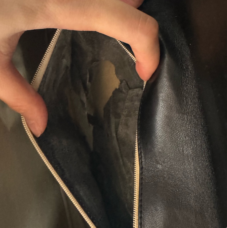 法國製 Lanvin 浪梵 肩背包 腋下包 真皮 牛皮 黑色 通勤包-20
