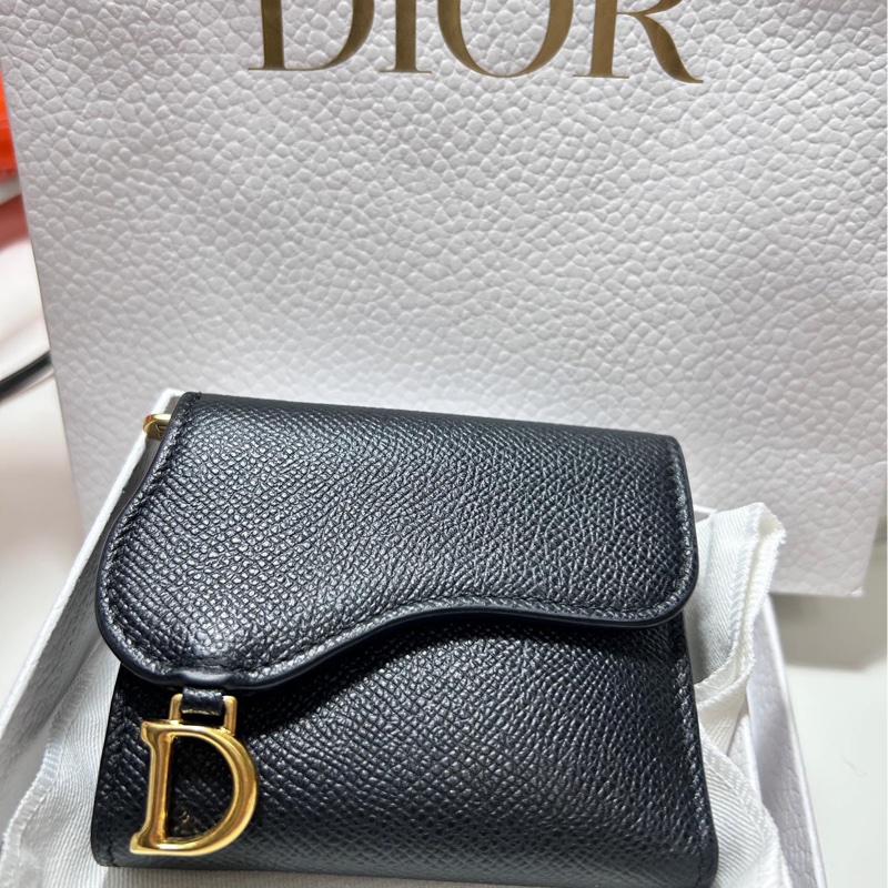 Dior saddle三折短夾-0