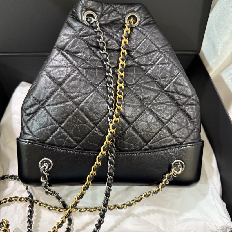 香奈兒流浪後背包(雙色鏈) A94485-4