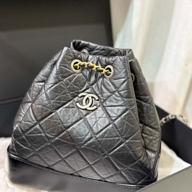 香奈兒流浪後背包(雙色鏈) A94485-7