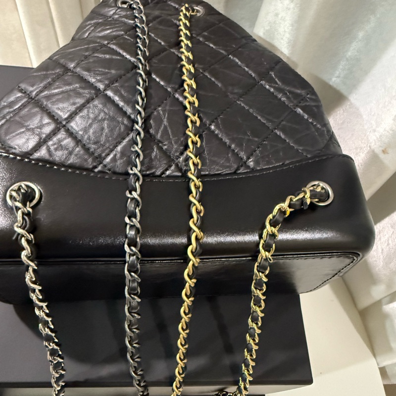 香奈兒流浪後背包(雙色鏈) A94485-10