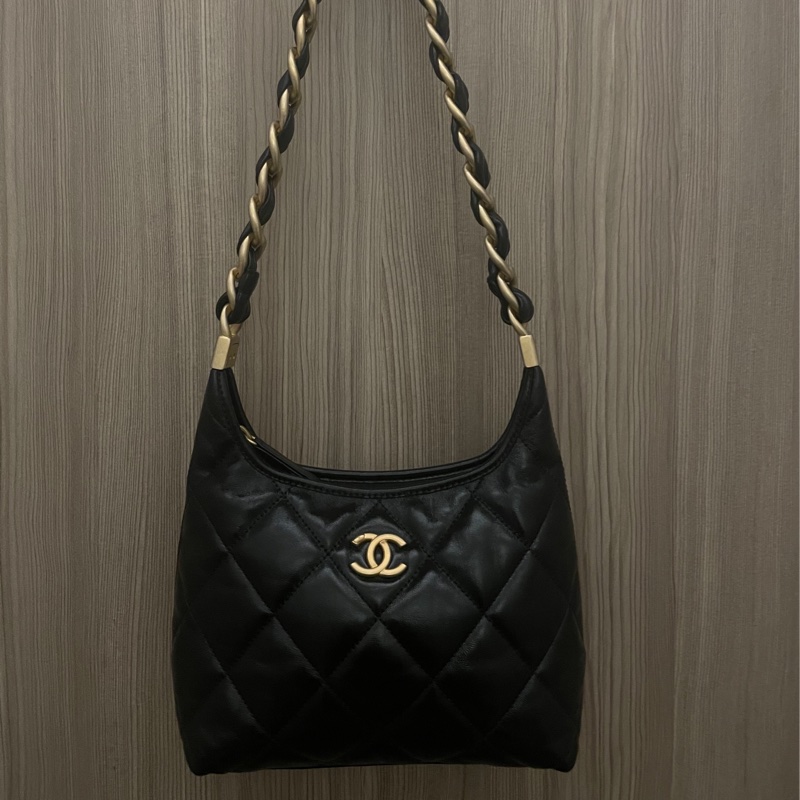 香奈兒24A HOBO 小號爆款🖤復古金🤍甜價割愛-0