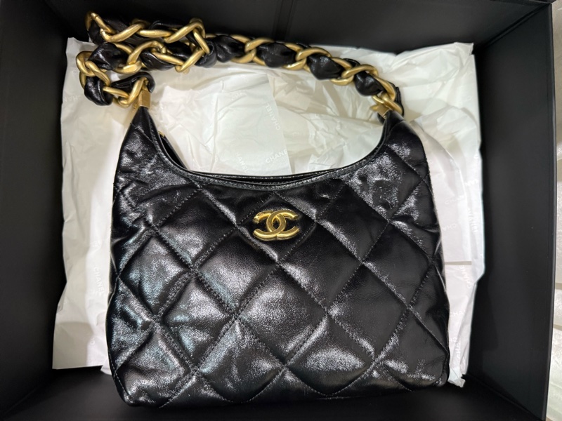 香奈兒24A HOBO 小號爆款🖤復古金🤍甜價割愛-3