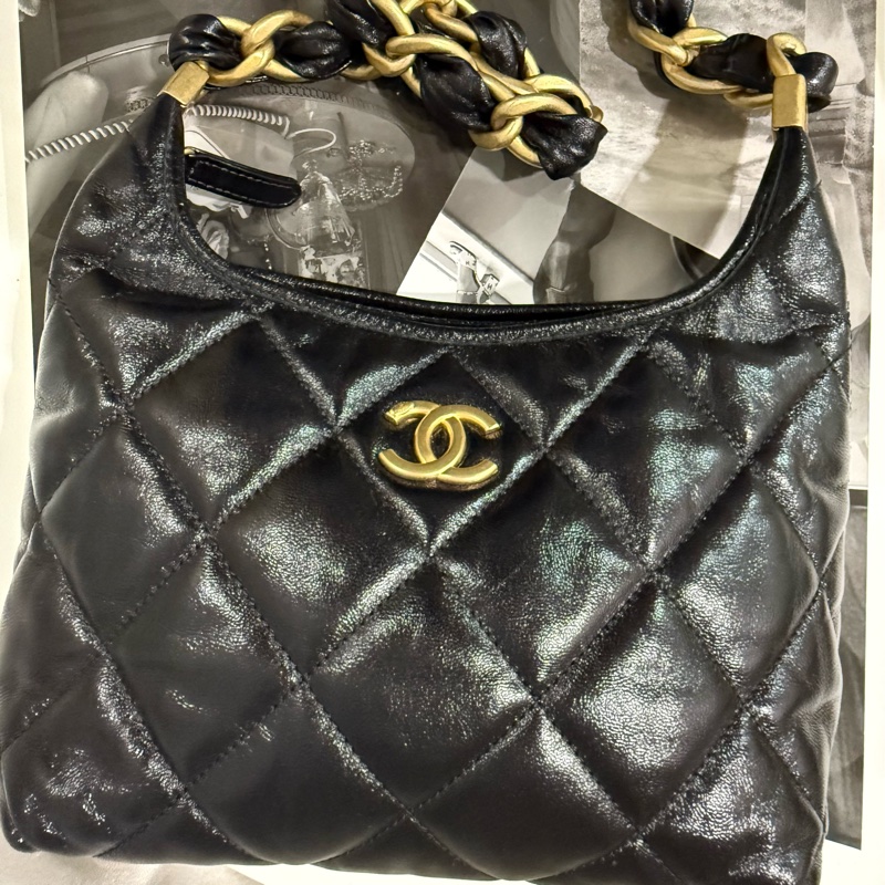 香奈兒24A HOBO 小號爆款🖤復古金🤍甜價割愛-14