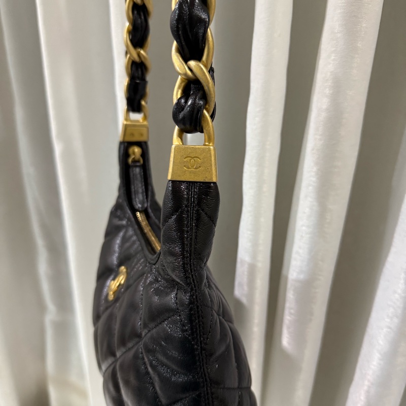 香奈兒24A HOBO 小號爆款🖤復古金🤍甜價割愛-17