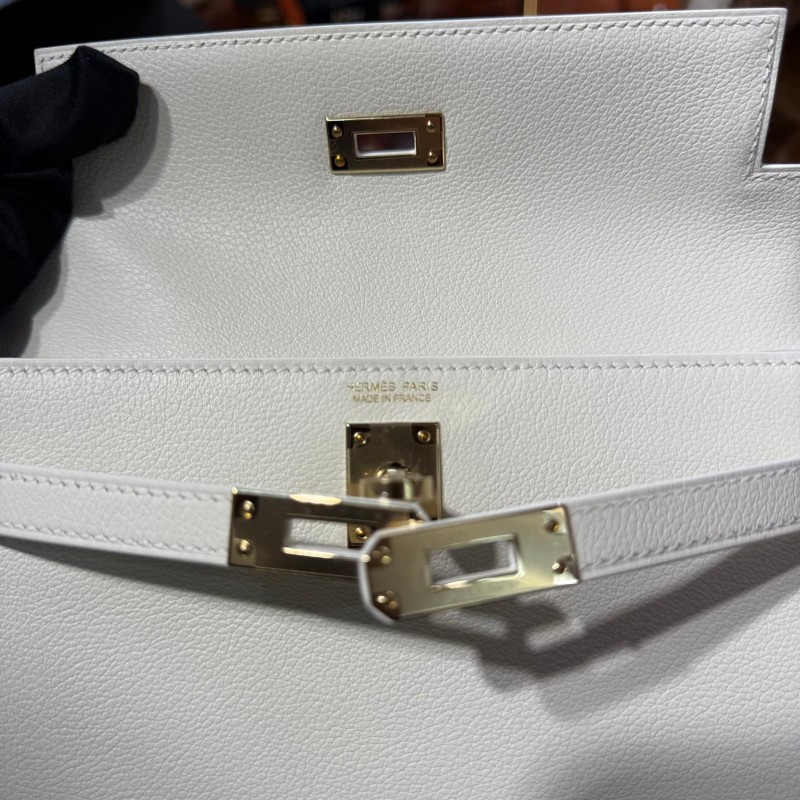 ✨持有香港正品正貨標籤(只做全新)✨ Hermes Kelly Danse 白色金扣 (白雪公主)-2