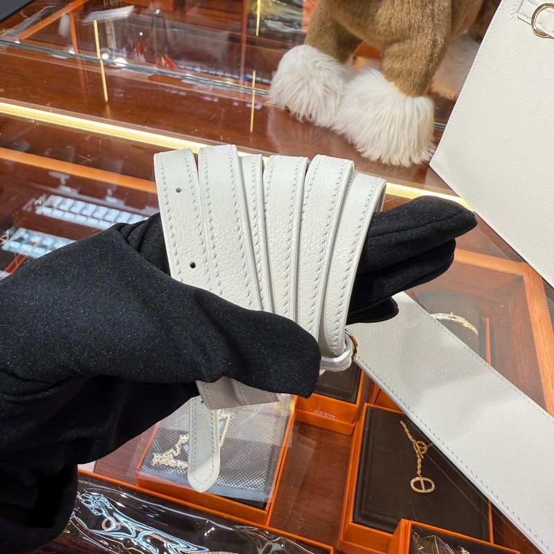 ✨持有香港正品正貨標籤(只做全新)✨ Hermes Kelly Danse 白色金扣 (白雪公主)-3