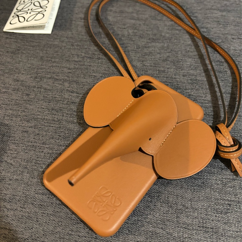 Loewe 大象手機殼 焦糖色-34