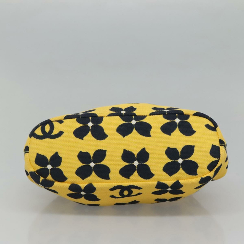 【日本直送】香奈兒黃色帆布手提包,CC標誌,正品編號115198-8