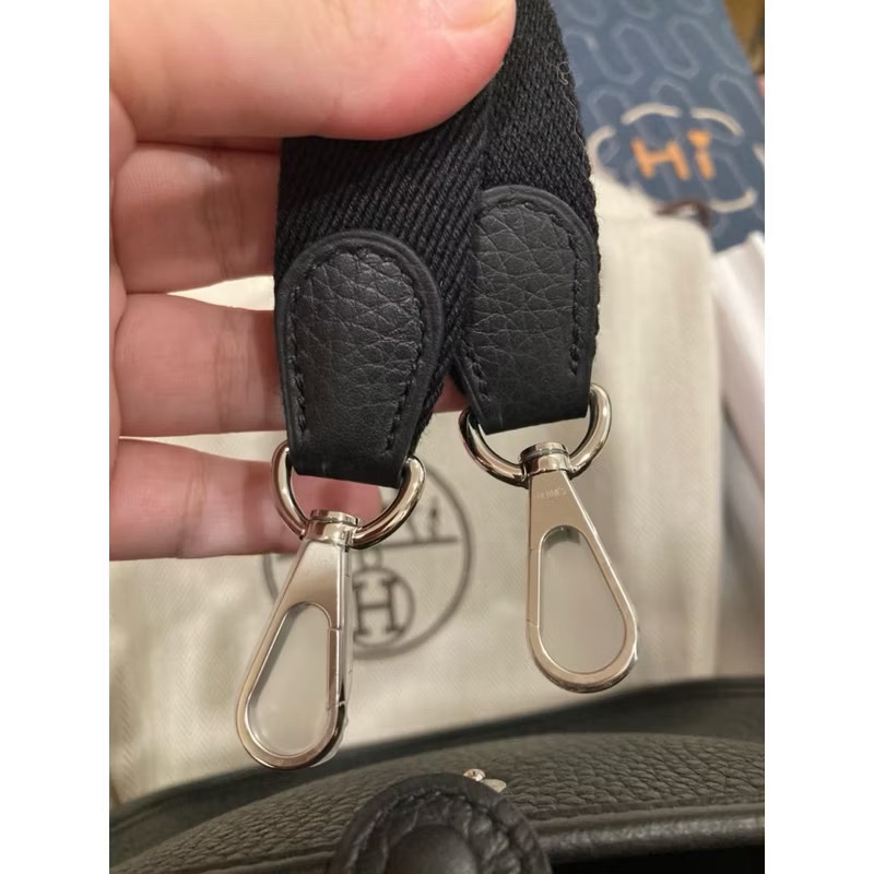 愛馬仕Hermes mini evelyne 黑銀膜在 🇹🇼專櫃w刻-1