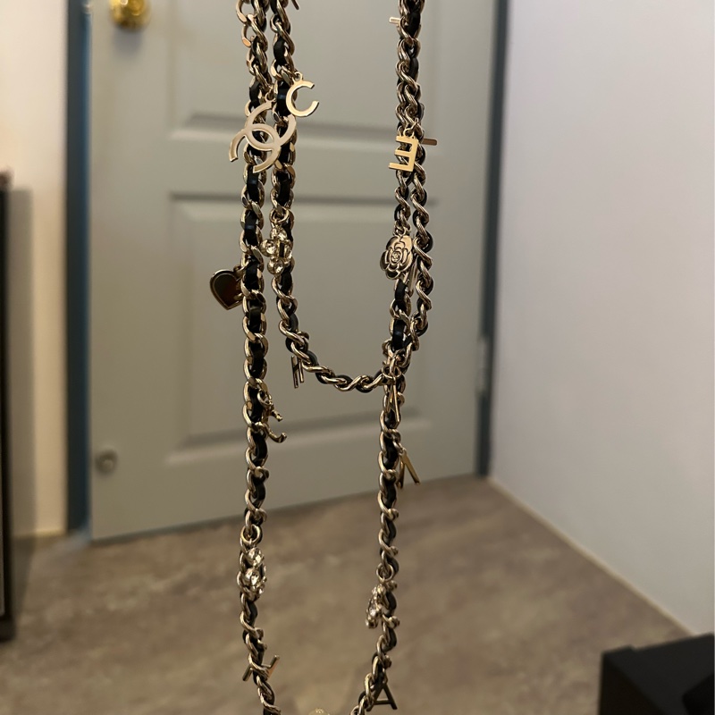 Chanel皮穿鏈長項鏈-2