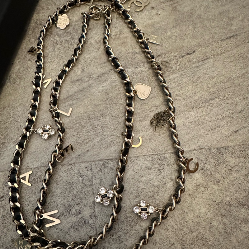Chanel皮穿鏈長項鏈-4
