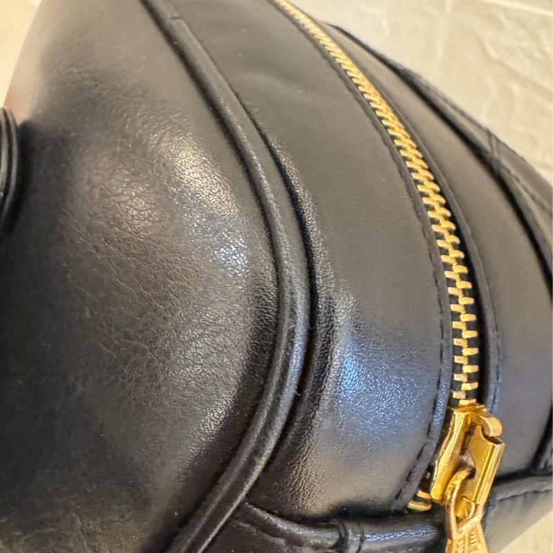 chanel黑牛皮化妝箱-12