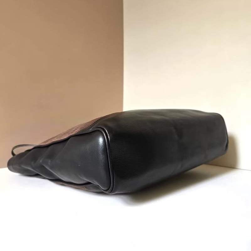 【LA LUNE】絕版中古包 Loewe蛇骨古董托特包 側背包 單肩包 皮革包 復古包-3