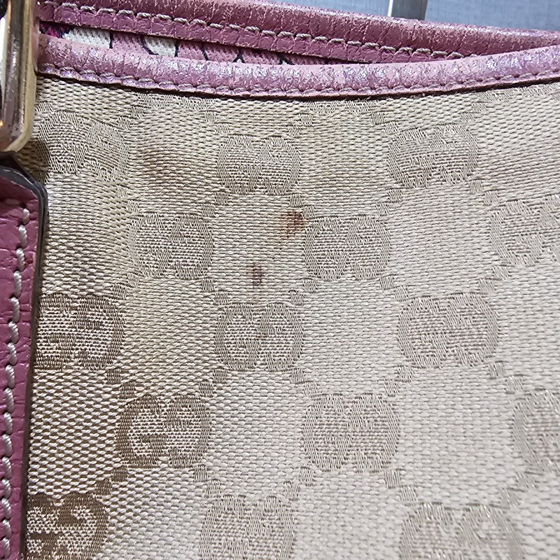 Gucci 桃粉色古馳拖特包-1