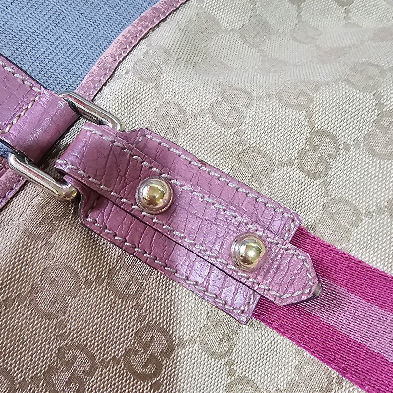 Gucci 桃粉色古馳拖特包-16