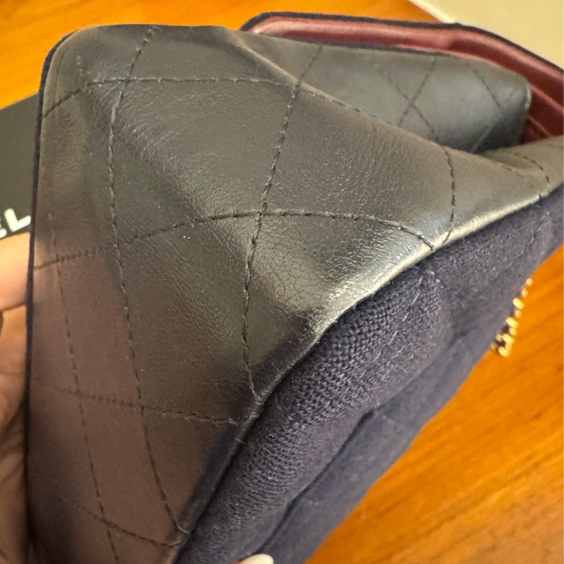 CHANEL海軍藍帆布/羊皮徽章COCO25  最甜coco25-34