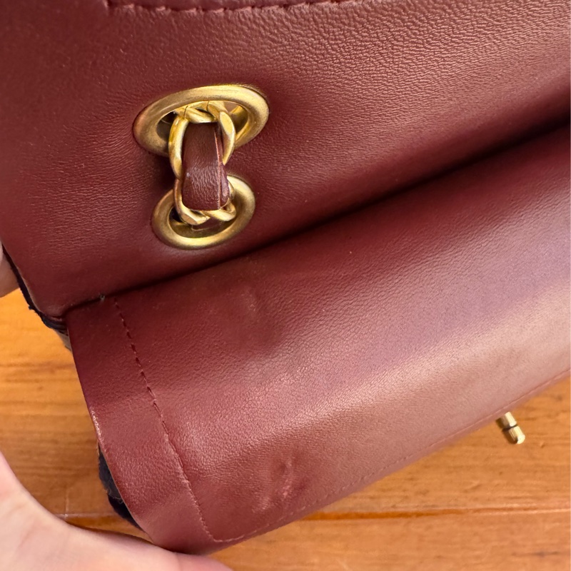 CHANEL海軍藍帆布/羊皮徽章COCO25  最甜coco25-25