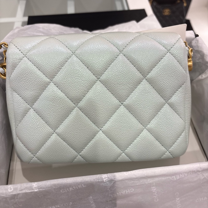 Chanel 2021年/淺藍色/荔枝牛皮-8