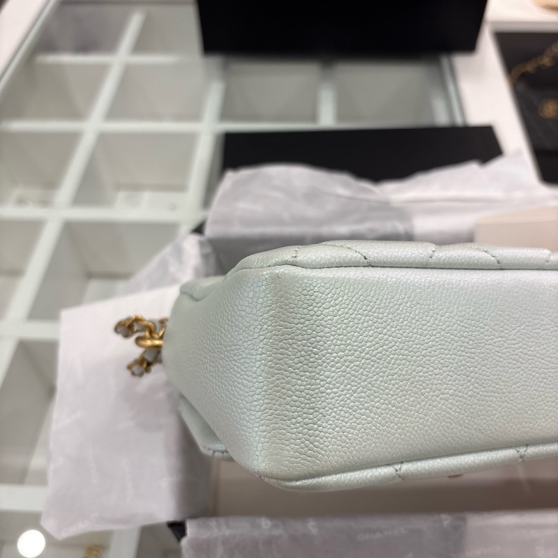 Chanel 2021年/淺藍色/荔枝牛皮-10