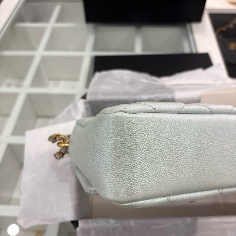 Chanel 2021年/淺藍色/荔枝牛皮-15