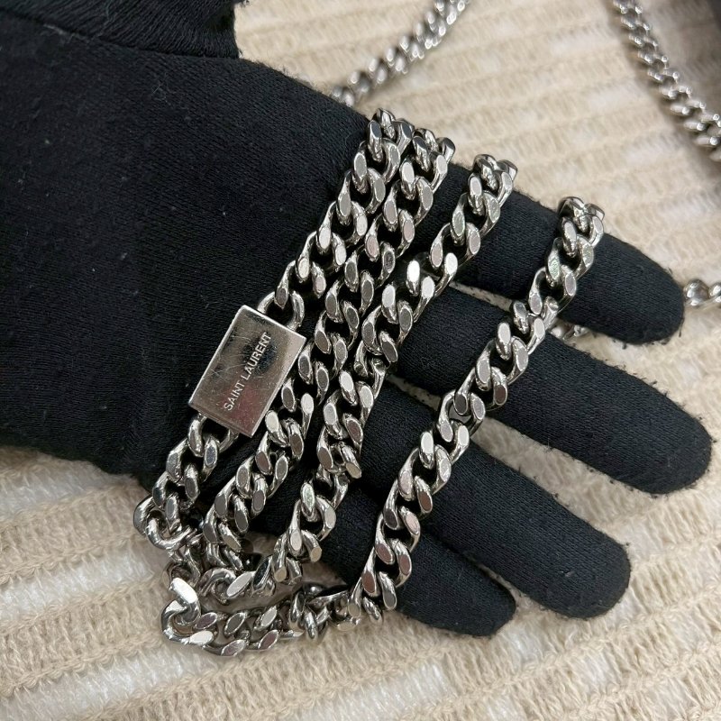 YSL 黑銀魚子醬鍊包-6