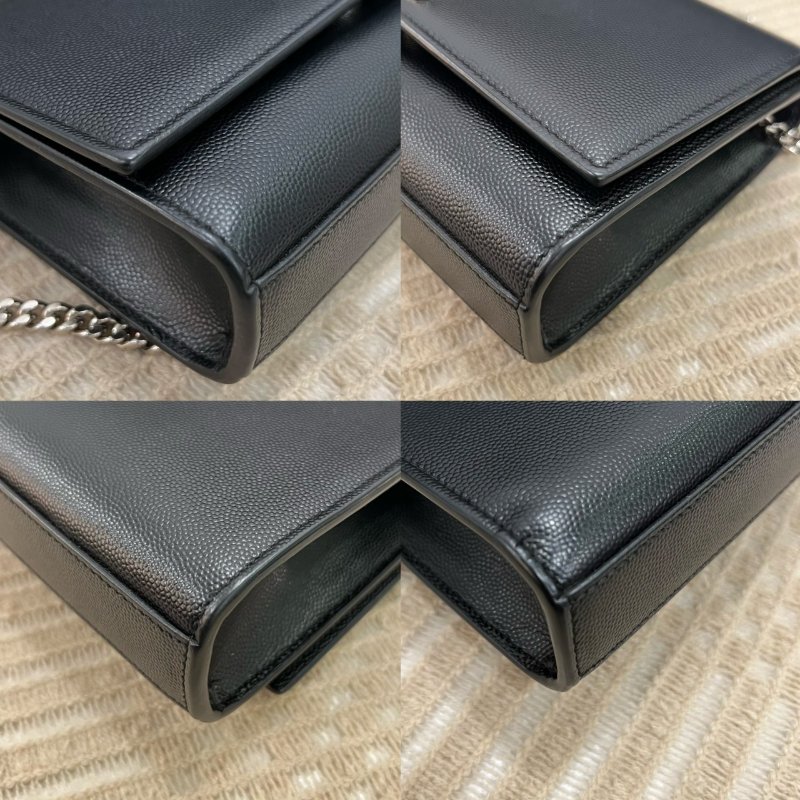 YSL 黑銀魚子醬鍊包-7