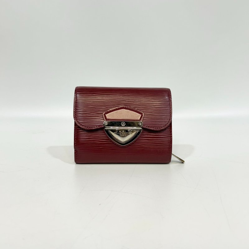 LV紅色銀釦EPI joey 曼哈頓中夾m66582-0