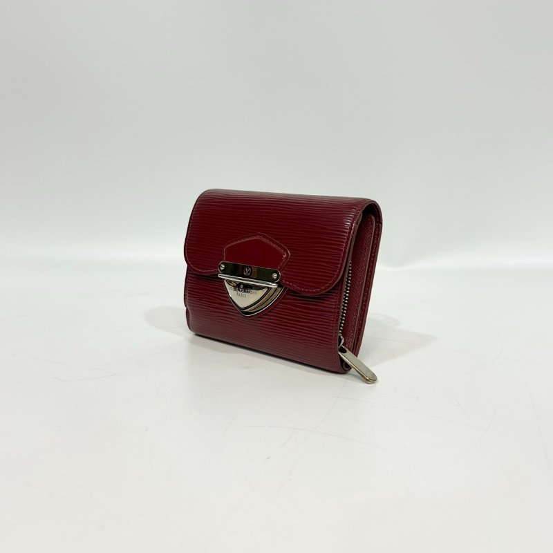 LV紅色銀釦EPI joey 曼哈頓中夾m66582-2