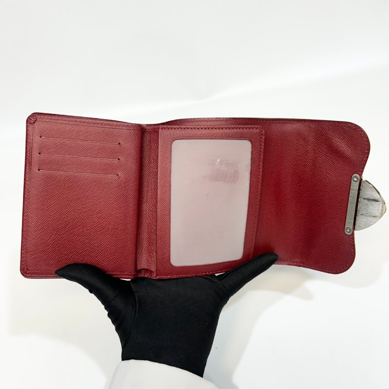 LV紅色銀釦EPI joey 曼哈頓中夾m66582-5