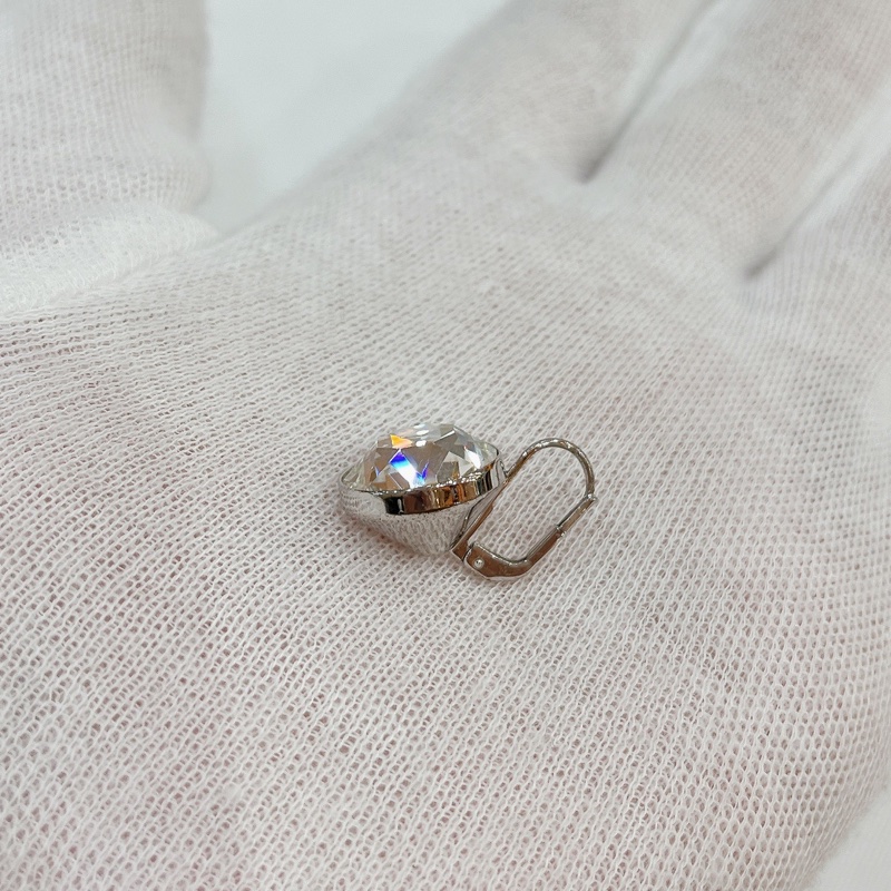 莉亞精品♡ Swarovski 水鑽耳針 全新閒置品-4