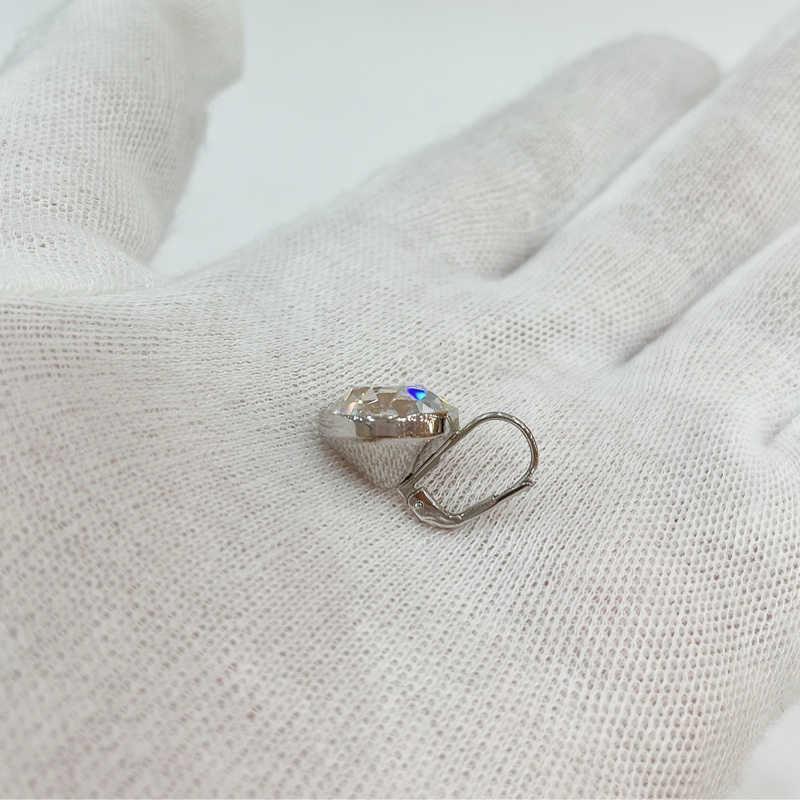 莉亞精品♡ Swarovski 水鑽耳針 全新閒置品-8